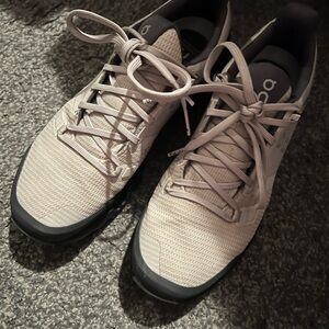 On Running womens Beige/gray Athletic Shoes